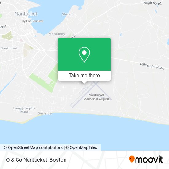 Mapa de O & Co Nantucket