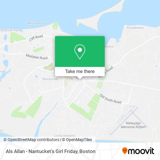 Mapa de Als Allan - Nantucket's Girl Friday