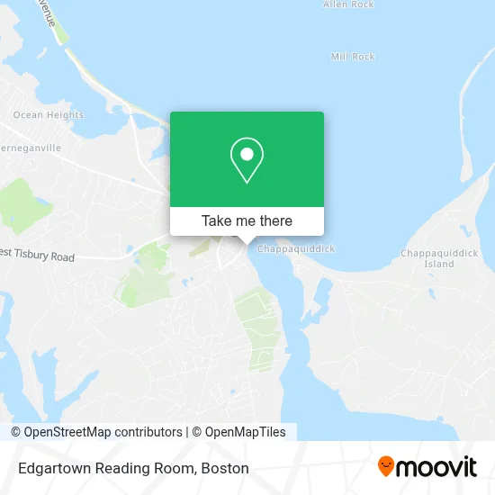 Edgartown Reading Room map