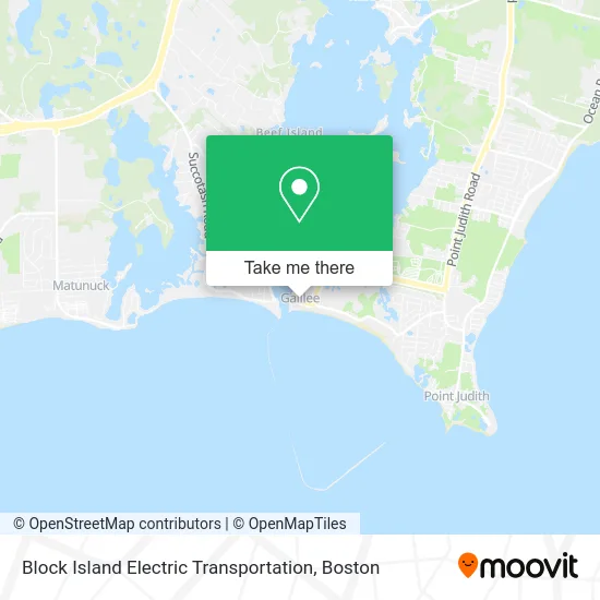 Block Island Electric Transportation map