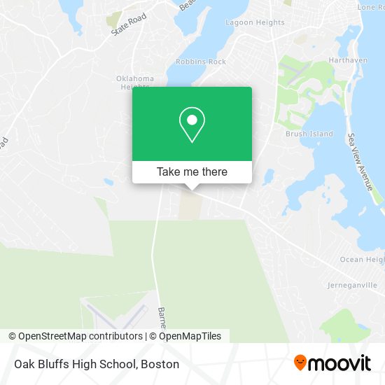 Oak Bluffs High School map