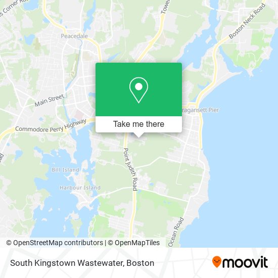 South Kingstown Wastewater map