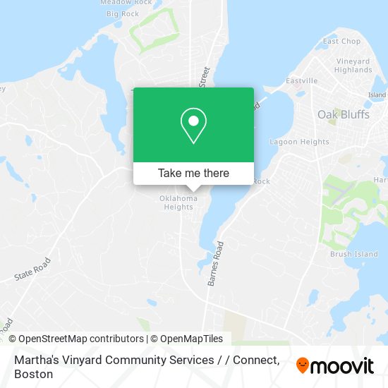 Mapa de Martha's Vinyard Community Services / / Connect