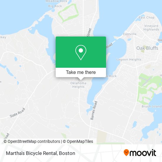 Martha's Bicycle Rental map