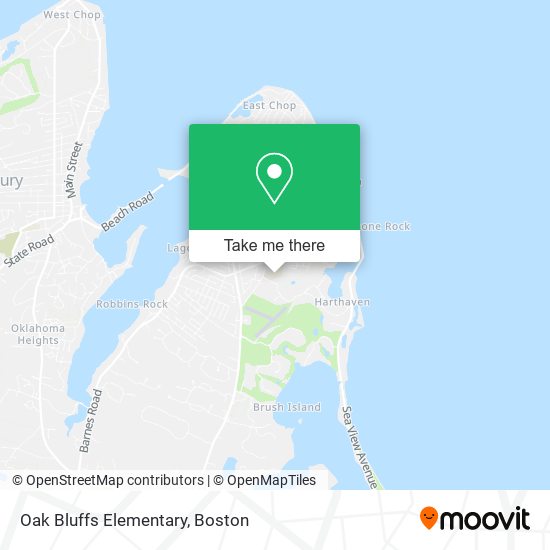 Oak Bluffs Elementary map