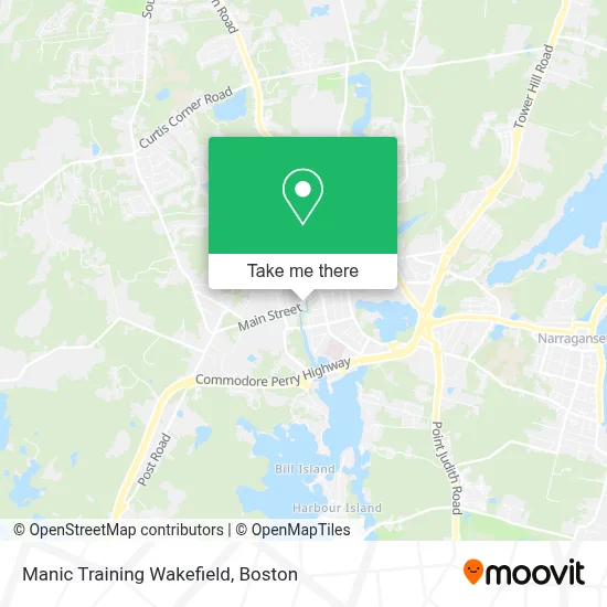 Manic Training Wakefield map
