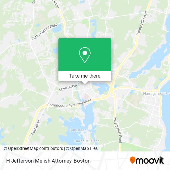 H Jefferson Melish Attorney map