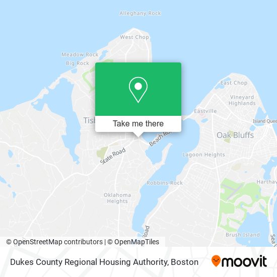 Mapa de Dukes County Regional Housing Authority