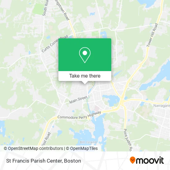 Mapa de St Francis Parish Center