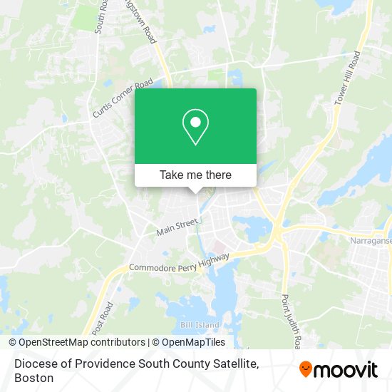 Mapa de Diocese of Providence South County Satellite