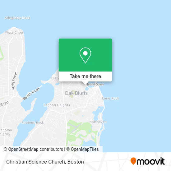 Christian Science Church map