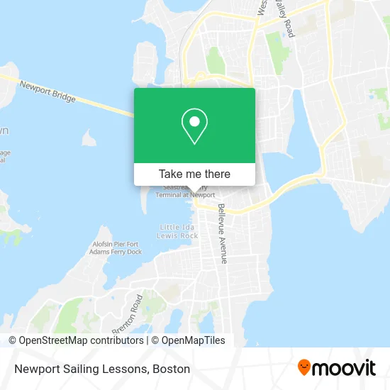 Newport Sailing Lessons map