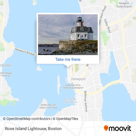 Mapa de Rose Island Lightouse