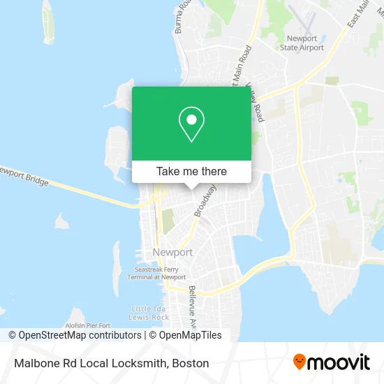 Malbone Rd Local Locksmith map