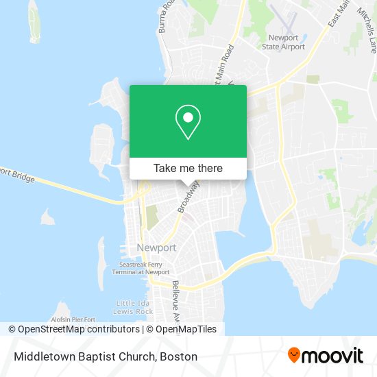Middletown Baptist Church map