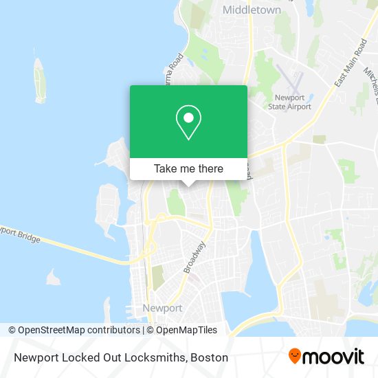 Mapa de Newport Locked Out Locksmiths