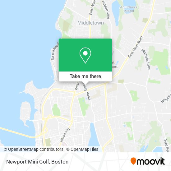 Newport Mini Golf map