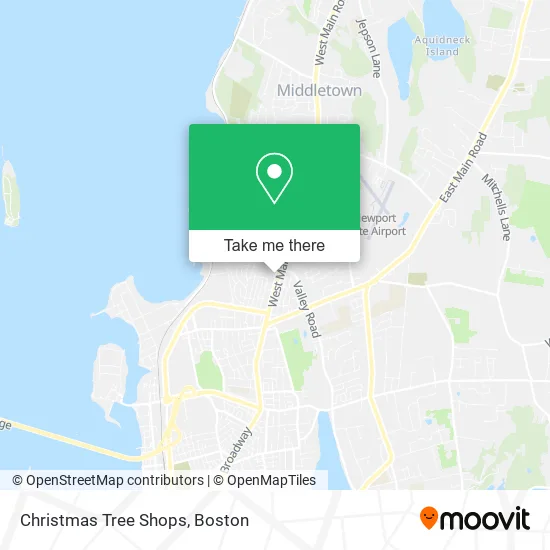 Mapa de Christmas Tree Shops