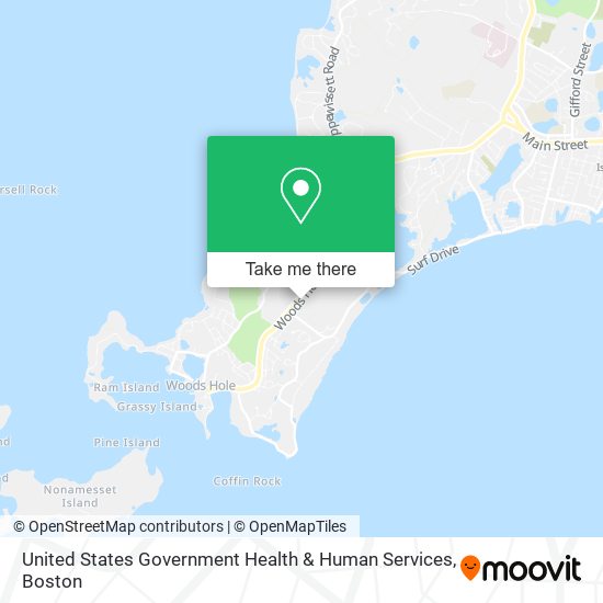 Mapa de United States Government Health & Human Services