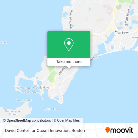 David Center for Ocean Innovation map