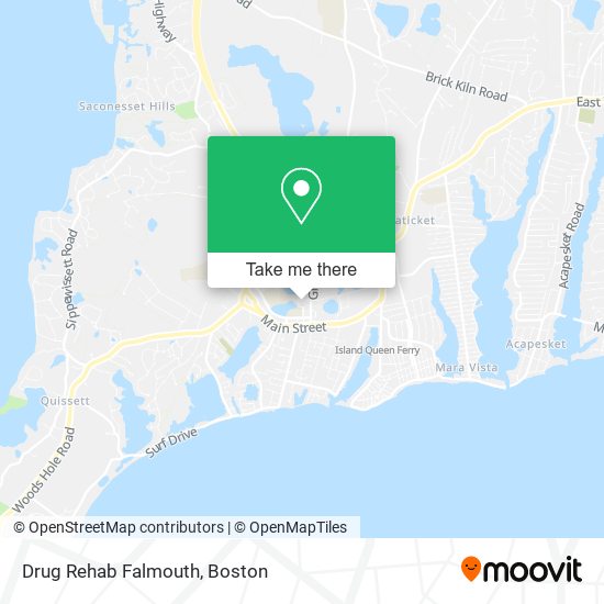 Mapa de Drug Rehab Falmouth