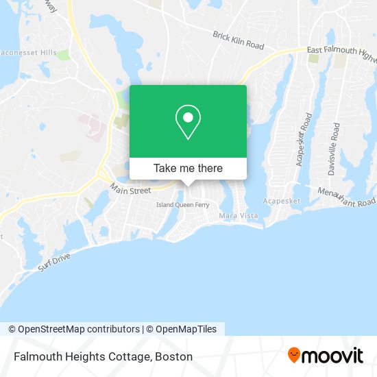 Falmouth Heights Cottage map