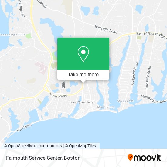 Falmouth Service Center map