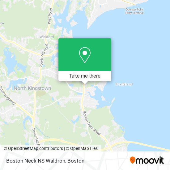 Boston Neck NS Waldron map