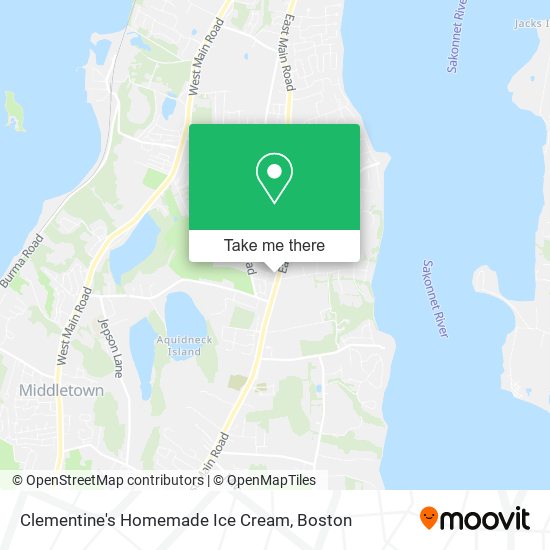 Mapa de Clementine's Homemade Ice Cream