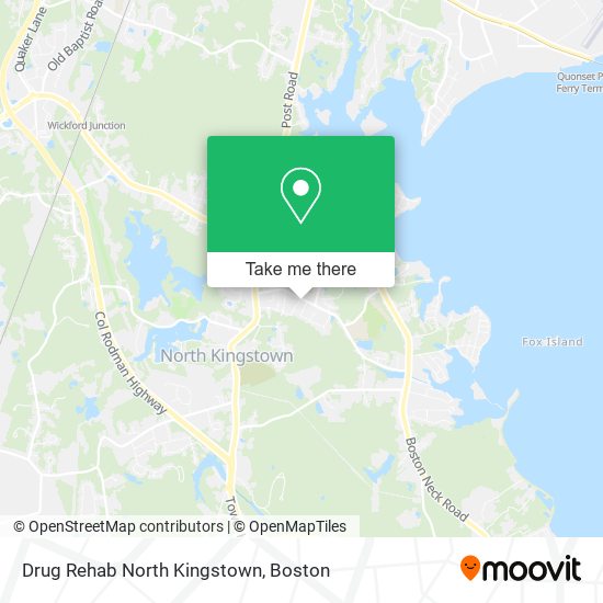 Drug Rehab North Kingstown map