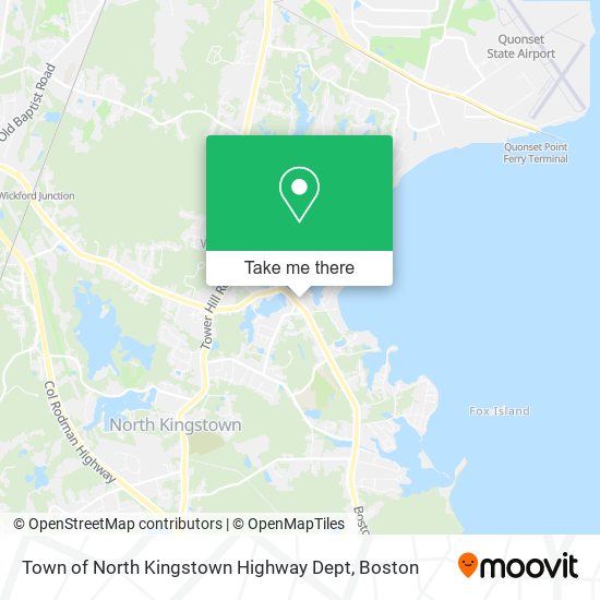 Mapa de Town of North Kingstown Highway Dept