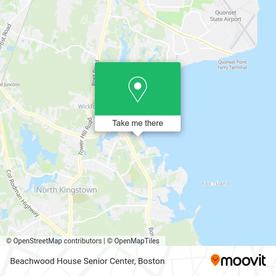 Beachwood House Senior Center map