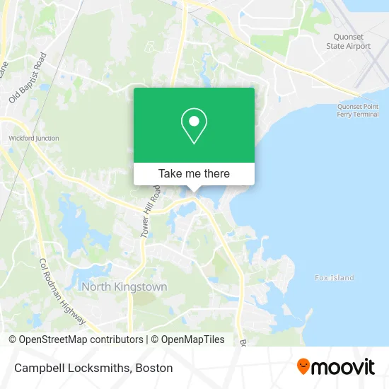 Campbell Locksmiths map