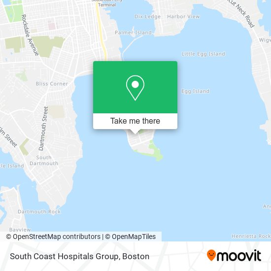 South Coast Hospitals Group map