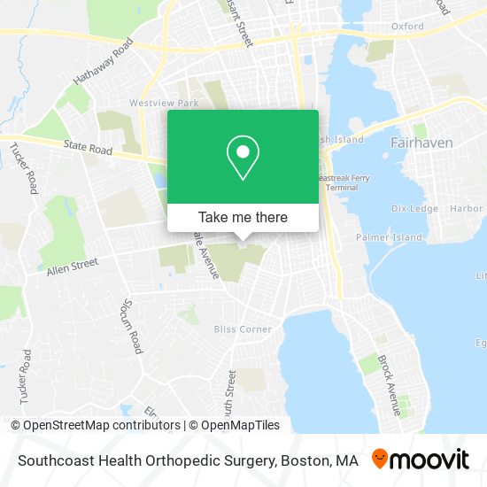 Southcoast Health Orthopedic Surgery map