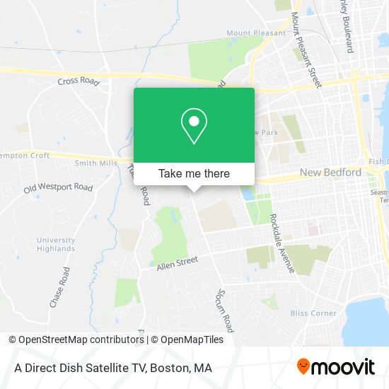Mapa de A Direct Dish Satellite TV