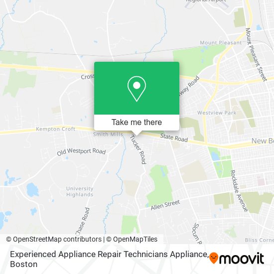 Experienced Appliance Repair Technicians Appliance map