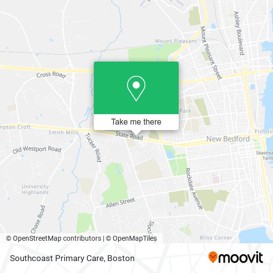 Southcoast Primary Care map