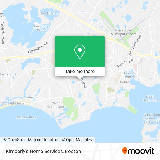Kimberly's Home Services map