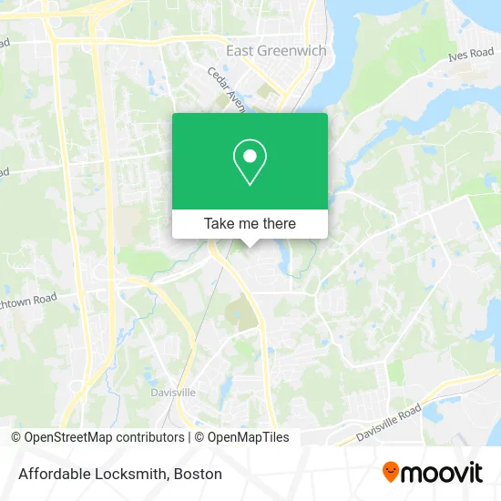Affordable Locksmith map