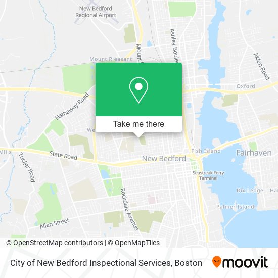 City of New Bedford Inspectional Services map