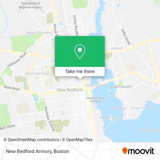 New Bedford Armory map