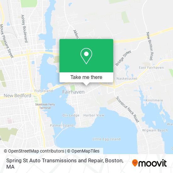 Mapa de Spring St Auto Transmissions and Repair