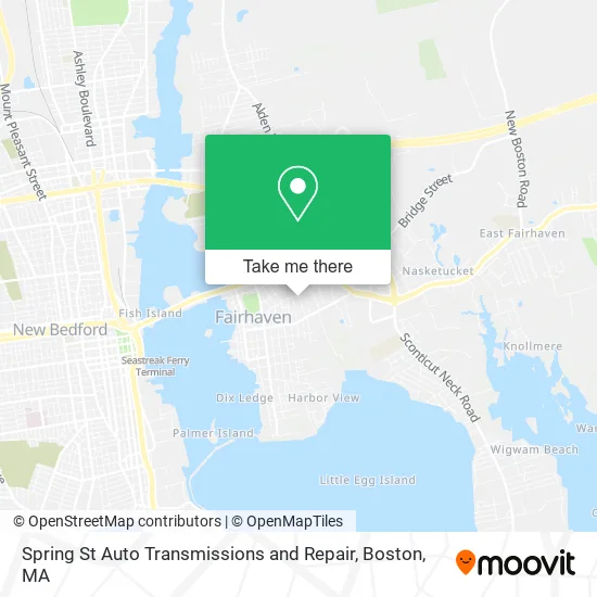 Mapa de Spring St Auto Transmissions and Repair