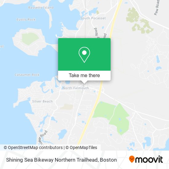 Shining Sea Bikeway Northern Trailhead map