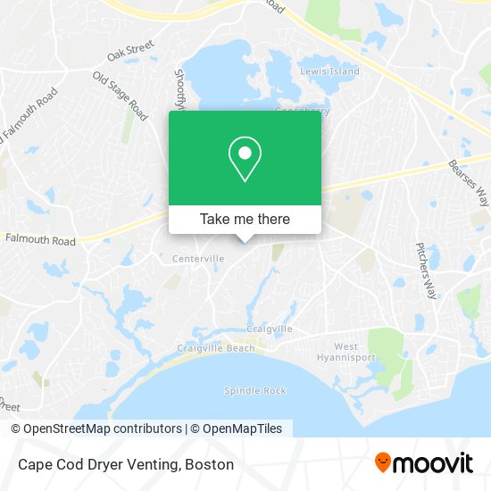 Cape Cod Dryer Venting map