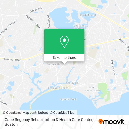 Cape Regency Rehabilitation & Health Care Center map