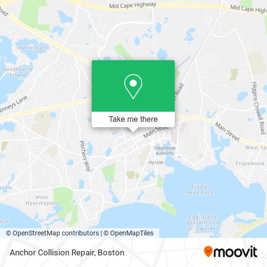 Mapa de Anchor Collision Repair