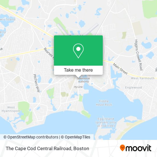 The Cape Cod Central Railroad map