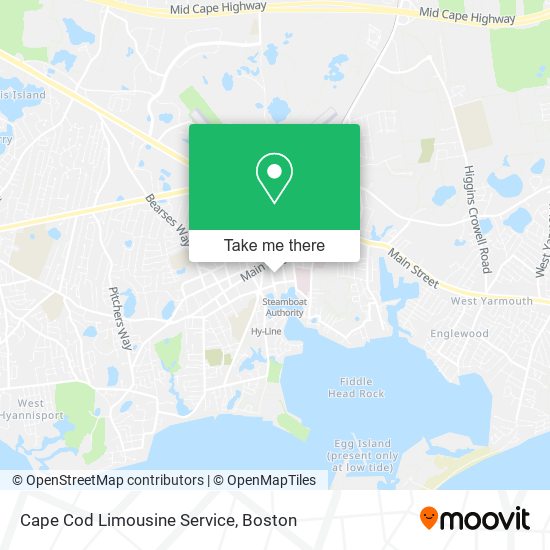 Mapa de Cape Cod Limousine Service